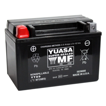 Yuasa Batteries AGM sans entretien activée à l'usine YTX9-F/A