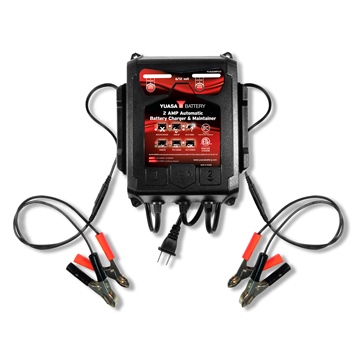 Yuasa Battery Charger & Maintainer Automatic 2A