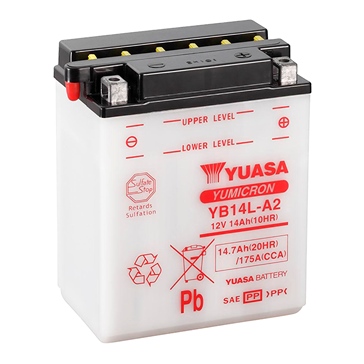 Yuasa Batteries AGM Conventionnelle Haute Performance YB14L-A2