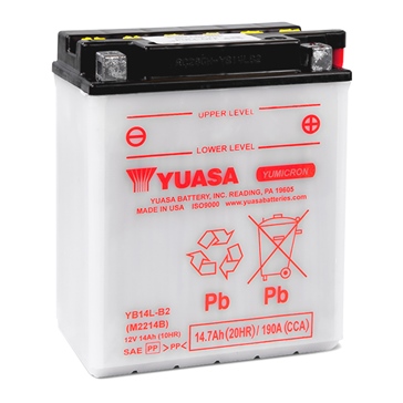 Yuasa Batteries AGM Conventionnelle Haute Performance YB14L-B2