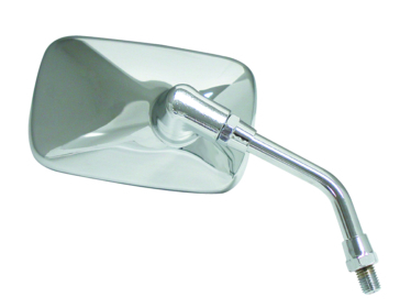 Ken Sean Mini Chrome Rectangular Mirror Bolt-on