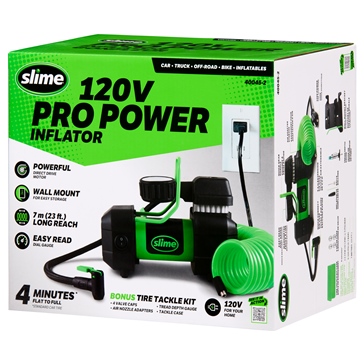 SLIME Gonfleur de pneu Pro Power 0-100 psi