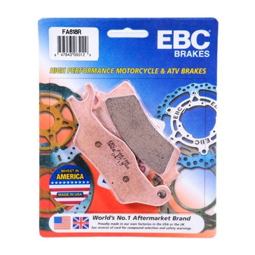 EBC  “R“ Long Life Sintered Brake Pad Long life Sintered Metal - Front/Rear