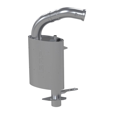 MBRP Powersports Silencieux Quiet prifile