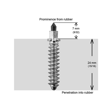 Snow Studs SS32R – 32 Mm Tungsten Carbide Studs For Snowmobile Tracks (Pack Of 250 With Nuts) – For Heavy Duty 1.5"+ Tracks