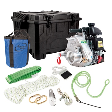PORTABLE WINCH PCW5000 Gas-Powered Winch with Hunting Kit