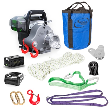 Portable Winch Treuil à batterie PCW3000-Li avec accessoires