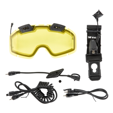 CKX Electric 210° Goggles Lens with Adjustable Ventilation & Accessories