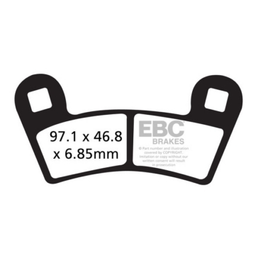 EBC  "SV" Severe Duty Brake Pad Sintered Metal Pads - Rear