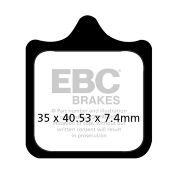 EBC  EPFA Series Road Race Brake Pad Sintered metal - Front left