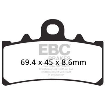 EBC  EPFA Series Road Race Brake Pad Sintered metal - Front left