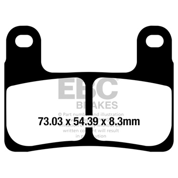 EBC  EPFA Series Road Race Brake Pad Sintered metal - Front left, Front right