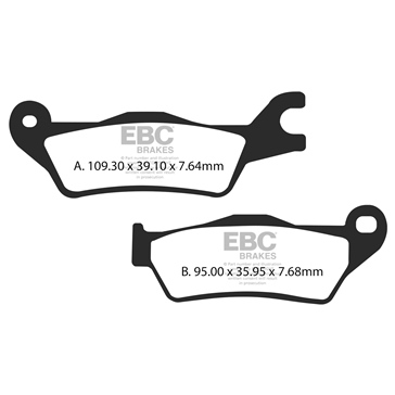 EBC  V-Pad Brake Pad Semi Metallic - Front left