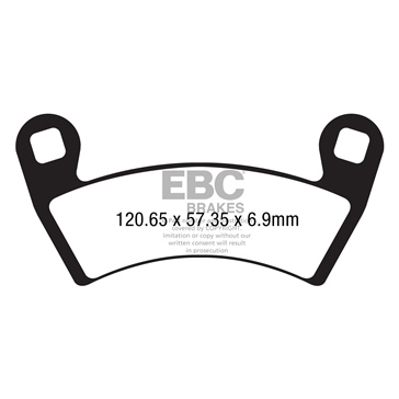 EBC  Double-H Superbike Brake Pad Sintered metal - Left