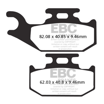 EBC  SXR Brake Pad Sintered metal - Rear right