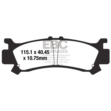 EBC  SXR Brake Pad Sintered metal - Front left