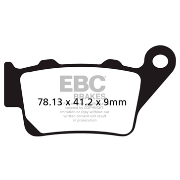 EBC  Plaquette de frein Double-H Superbike Arrière gauche