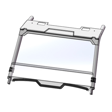 Direction 2 Short Windshield Fits Polaris