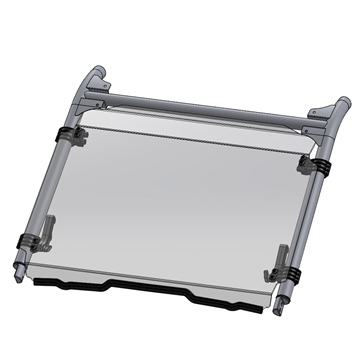Direction 2 Tilt Windshield - Scratch Resistant Fits Polaris