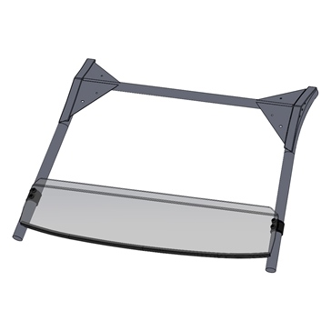 Direction 2 Pare-brise court - anti-égratignure Kawasaki