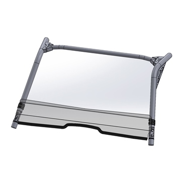 DIRECTION-2 Short Windshield - Scratch Resistant