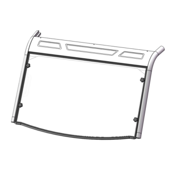 Direction 2 Full Windshield - Scratch resistant Fits Polaris