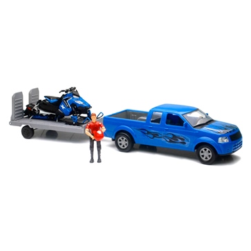 New Ray Toys Modèle réduit d'un camion avec motoneige Polaris