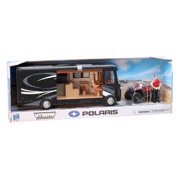 New Ray Toys Scale Model - Polaris with RV & Figure