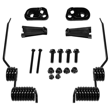 Grattoir à neige/glace réversible à double bobine Suspension arrière