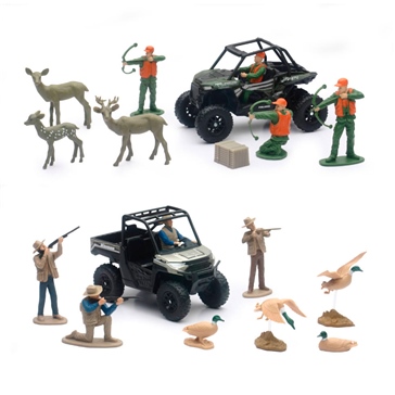 New Ray Toys Wildlife Hunter with Polaris RZR/Polaris Scale Model