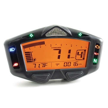 Koso DB-03R Digital LCD Meter Universal - 205159