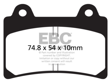 EBC  Plaquette de frein V-Pad Semi métallique - Avant