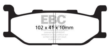 EBC  V-Pad Brake Pad Semi Metallic - Front