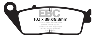 EBC  Plaquette de frein V-Pad Semi métallique - Avant