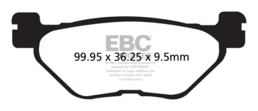 EBC  Plaquette de frein V-Pad Semi métallique - Arrière