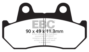 EBC  V-Pad Brake Pad Semi Metallic - Front/Rear
