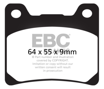 EBC  V-Pad Brake Pad Semi Metallic - Front/Rear