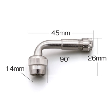 Shindy Extension coudés pour valve de pneu