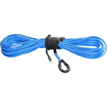 Câble De Treuil Synthétique 8 Mm X 30 M - Résistance 3200 Kg - Avec Gaine Et Crochet - Pour Véhicule, Camion, Bateau - 6