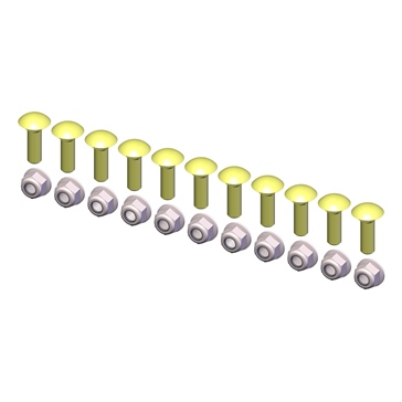 KFI Products Ensemble de quincaillerie pour barre d'usure
