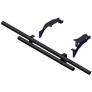 KFI Products Bumper Rear - Steel - Fits Polaris