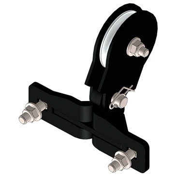 KFI Products Poulie de guide-câble de pelle pour câble synthétique