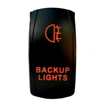 Quake LED Backup LED Switch Rocker - QRS-BL-R