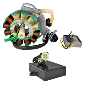 Kimpex HD Stator 200 W, Voltage Regulator, CDI Box Kit Fits Yamaha - 225415