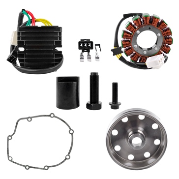 Kimpex HD Stator, Kokusan Flywheel, Mosfet Regulator, Gasket & Puller Recall Kit Fits Aprilia - 225752