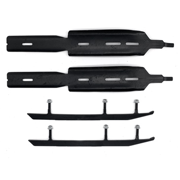 SnowTracker Auto-sharpening Semi-aggressive Wear Bar Steel Ski - Fits Ski-doo, Fits Yamaha