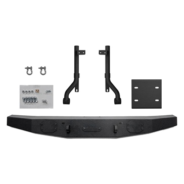 Super ATV Pare-chocs arrière prêt pour treuil Avant - Acier, Texturé en diamant - Kawasaki