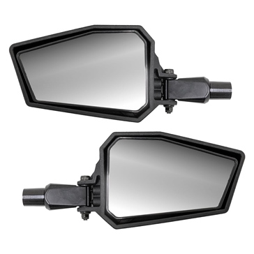 Super ATV Plastic lateral Mirror 6.5" x 4.1" 1.75" Clamp-On