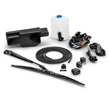 Essuie-glace Manuel Pour UTV, Quad - Bras 280mm, Lame 250mm - Métal Durable - Kit Universel De Remplacement