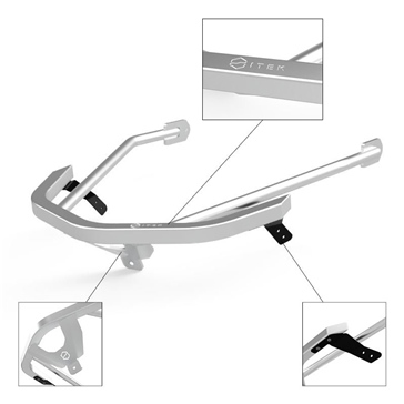 ITEK Polaris Front Bumper Front - Aluminum - Fits Polaris